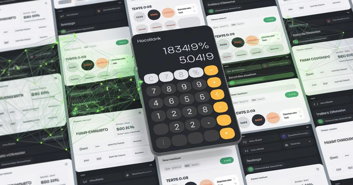 An embeddable financial calculator widget showing a tax savings estimate